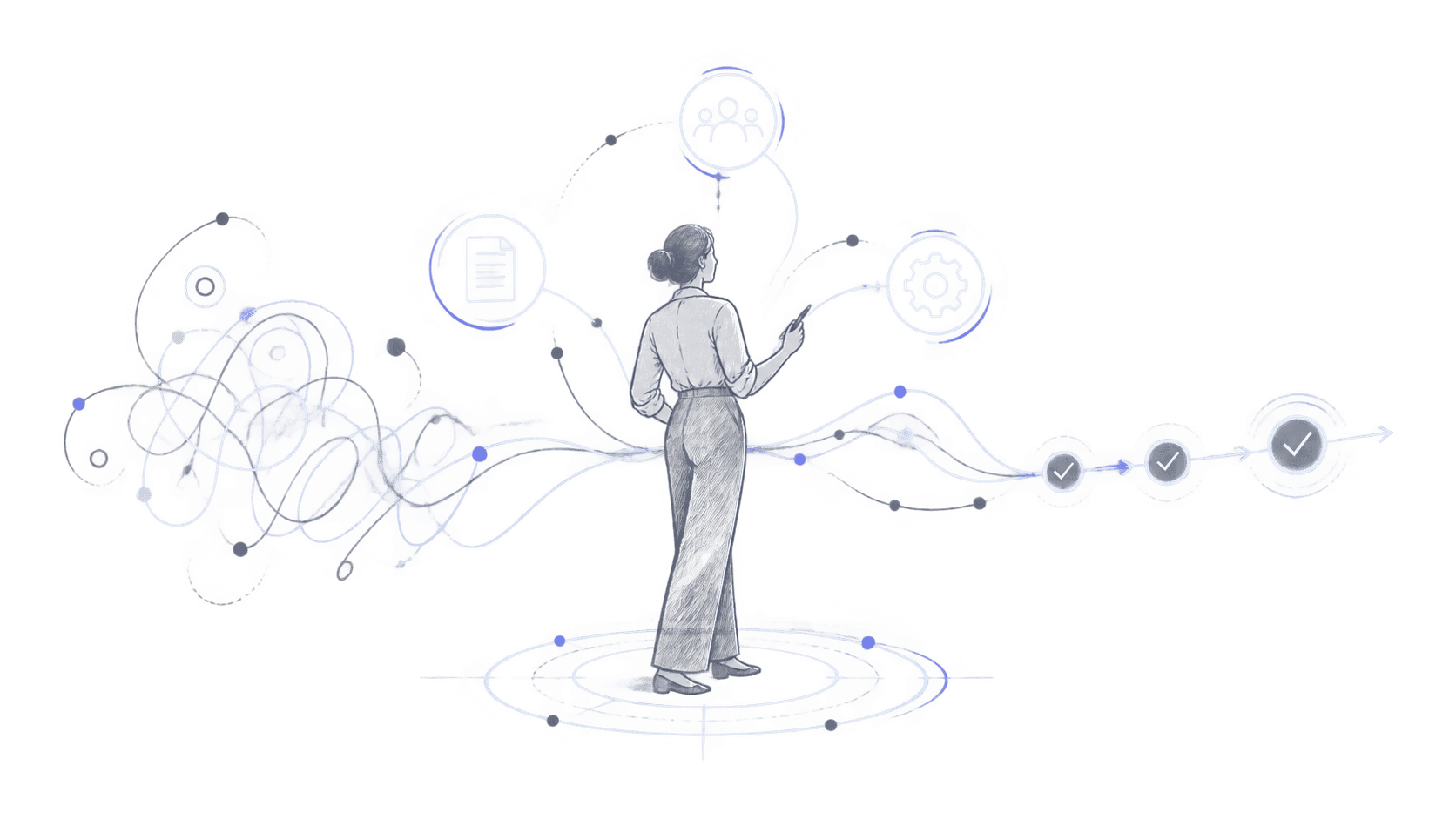 A clear operating path emerging from tangled work and disconnected systems